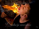 teatr ognia - pokaz fire show - wesele - atrakcje weselne