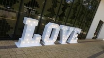 napis LOVE Poznań